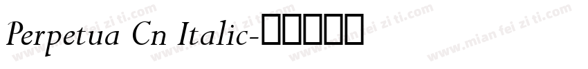 Perpetua Cn Italic字体转换